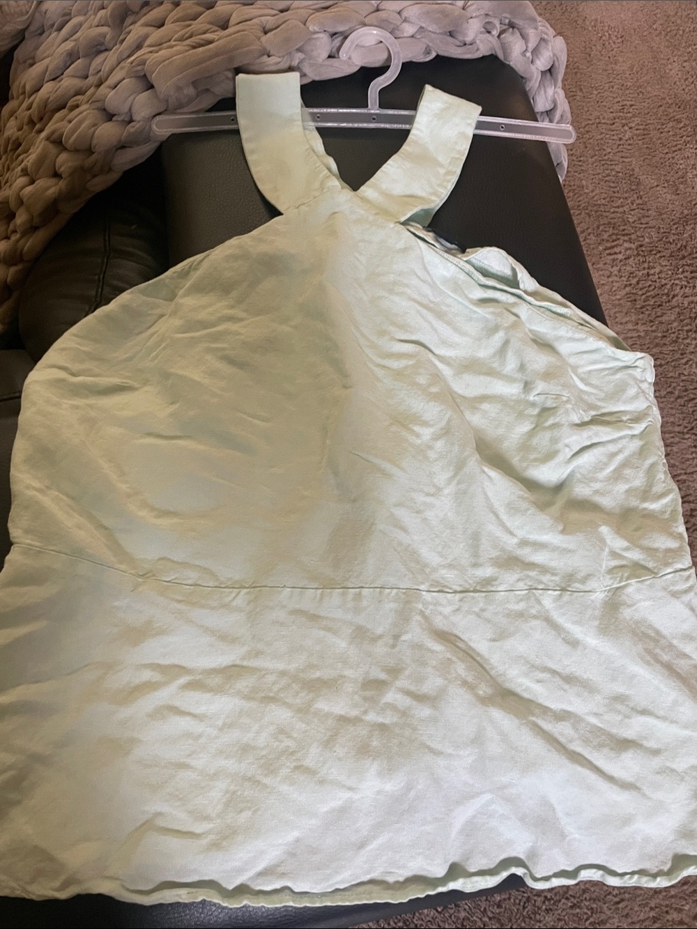 Aquamarine  Ann TYlor pe plum halter size 16